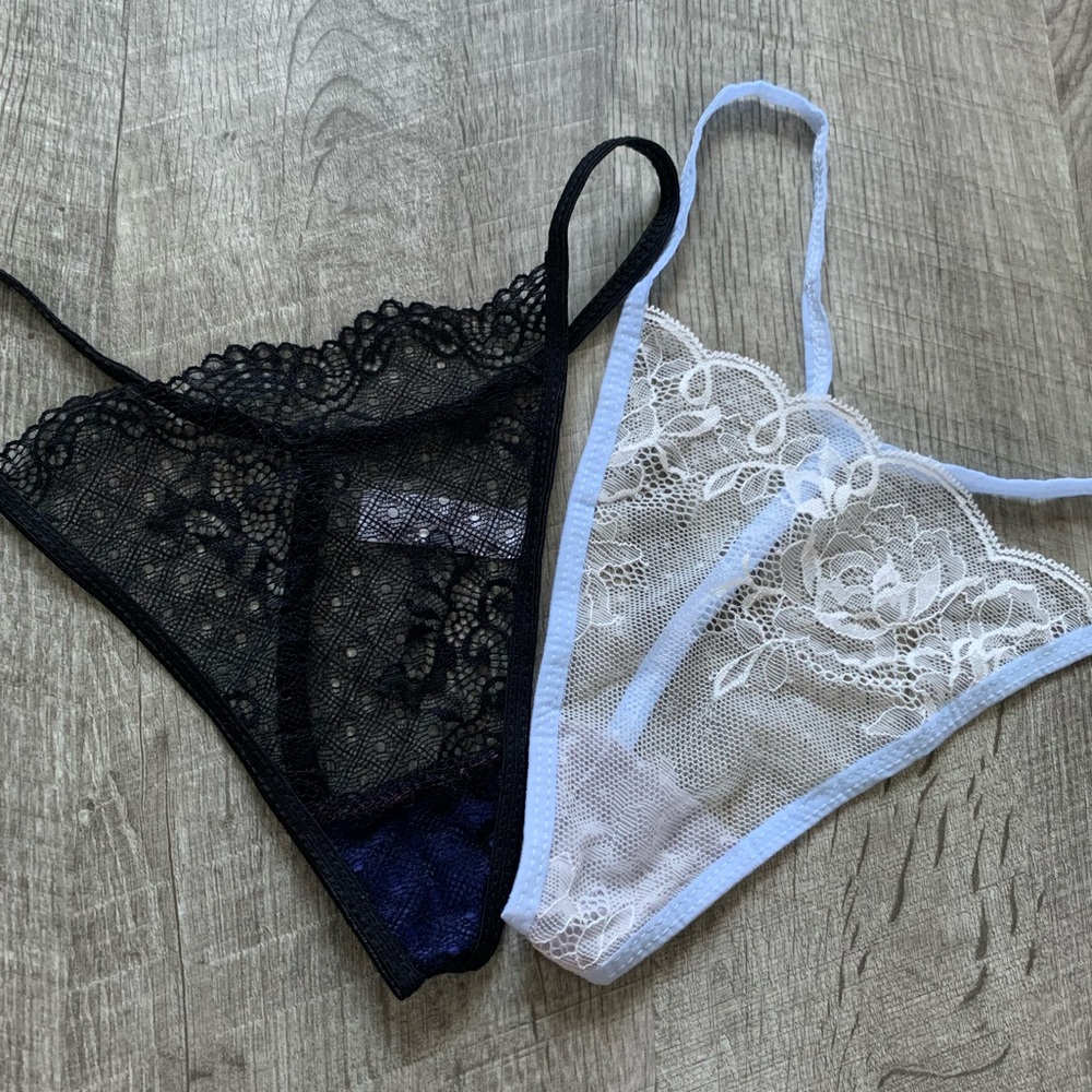 NEW Women’s 7 Pairs Lace G-String Thong Panties - Picture 3 of 5